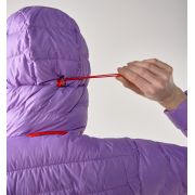 Haglöfs ROC Flash Down Hood W – Geacă tehnică din puf cu glugă - Mov Purple Ice/Tech Red