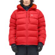 Haglöfs Rosson Down Hood W – Geacă din puf cu glugă - Roșu Bright Red