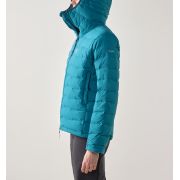 Haglöfs Spitz Down Hood W – Geacă din puf elastică cu glugă - Albastru Deep Teal