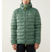 Haglöfs ROC Flash Down Hood – Geacă tehnică din puf cu glugă - Verde Chlorophyll Green