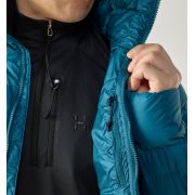 Haglöfs ROC Flash Down Hood – Geacă tehnică din puf cu glugă - Albastru Deep Teal