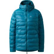 Haglöfs ROC Flash Down Hood W – Geacă tehnică din puf cu glugă - Albastru Deep Teal