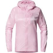 Haglöfs L.I.M Shield Hood W – Geacă de vânt ultraușoară cu glugă - Roz Fresh Pink