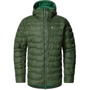 Haglöfs ROC Flash Down Hood – Geacă tehnică din puf cu glugă - Verde Seaweed Green