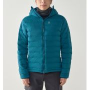 Haglöfs Spitz Down Hood – Geacă din puf elastică cu glugă - Albastru Deep Teal