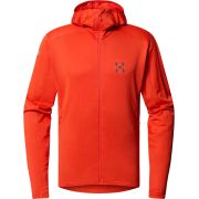 Haglöfs L.I.M Mid Multi Hood – Hanorac strat intermediar - Roșu Habanero