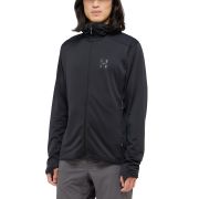 Haglöfs L.I.M Mid Multi Hood – Hanorac strat intermediar - Negru True Black