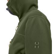 Haglöfs Rosson Mid Hood W – Hanorac strat intermediar - Verde Seaweed Green