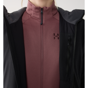 Haglöfs Mimic Alert Hood W – Geacă izolată Mimic cu glugă - Negru True Black