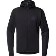 Haglöfs L.I.M Mid Multi Hood – Hanorac strat intermediar - Negru True Black