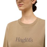 Haglöfs Crewneck W – Bluză din bumbac organic - Maro Oak Brown