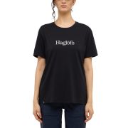 Haglöfs Outsiders Tee W – Tricou din bumbac - Negru True Black