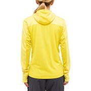 Haglöfs L.I.M Mid Fast II Hood W – Hanorac strat intermediar pentru activități rapide - Galben Tech Yellow