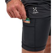 Haglöfs L.I.M Tempo Trail 2-in-1 Shorts – Pantaloni scurți 2 în 1 de alergare trail - Negru True Black