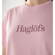 Haglöfs Outsiders Tee W – Tricou din bumbac - Roz Dusty Rose