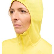 Haglöfs L.I.M Mid Fast II Hood W – Hanorac strat intermediar pentru activități rapide - Galben Tech Yellow