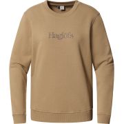 Haglöfs Crewneck W – Bluză din bumbac organic - Maro Oak Brown