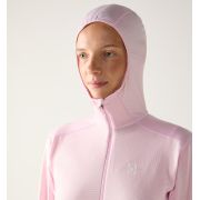 Haglöfs L.I.M Mid Multi Hood W – Hanorac strat intermediar - Roz Fresh Pink