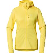 Haglöfs L.I.M Mid Fast II Hood W – Hanorac strat intermediar pentru activități rapide - Galben Tech Yellow