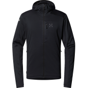 Haglöfs L.I.M Mid Fast II Hood – Hanorac strat intermediar pentru activități rapide - Negru True Black