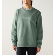 Haglöfs Crewneck W – Bluză din bumbac organic - Verde Chlorophyll Green
