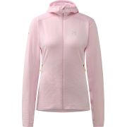 Haglöfs L.I.M Mid Multi Hood W – Hanorac strat intermediar - Roz Fresh Pink