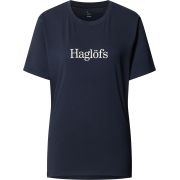 Haglöfs Outsiders Tee W – Tricou din bumbac - Albastru închis Tarn Blue