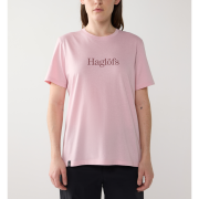 Haglöfs Outsiders Tee W – Tricou din bumbac - Roz Dusty Rose