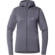 Haglöfs L.I.M Mid Multi Hood W – Hanorac strat intermediar - Gri închis Magnetite