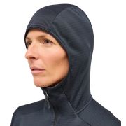 Haglöfs L.I.M Mid Fast II Hood W – Hanorac strat intermediar pentru activități rapide - Negru True Black
