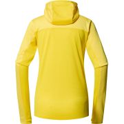 Haglöfs L.I.M Mid Fast II Hood W – Hanorac strat intermediar pentru activități rapide - Galben Tech Yellow