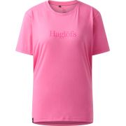 Haglöfs Outsiders Tee W – Tricou din bumbac - Roz Lantana Pink
