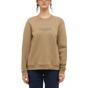 Haglöfs Crewneck W – Bluză din bumbac organic - Maro Oak Brown