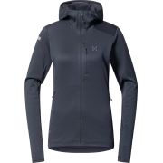 Haglöfs L.I.M Mid Fast II Hood W – Hanorac strat intermediar pentru activități rapide - Negru True Black