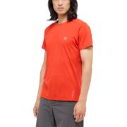 Haglöfs L.I.M Tech Tee – Tricou tehnic ultraușor - Roșu Habanero