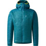 Haglöfs L.I.M Mimic II Hood – Geacă izolată ultraușoară Mimic cu glugă - Albastru Mountain Teal/Deep Teal