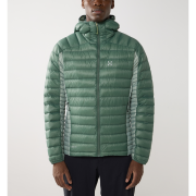 Haglöfs L.I.M Down II Hood – Geacă din puf ultraușoară cu glugă - Verde Chlorophyll Green/Dew Green