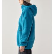 Haglöfs Funäs Pile Hood W – Hanorac fleece pufos - Albastru Deep Teal