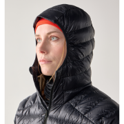 Haglöfs L.I.M Down II Hood W – Geacă din puf ultraușoară cu glugă - Negru True Black