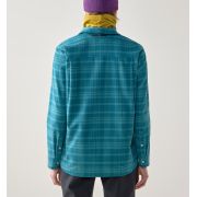 Haglöfs Virke Flannel Shirt W – Cămașă din flanel - Albastru Mountain Teal/Deep Teal