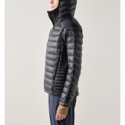 Haglöfs L.I.M Down II Hood W – Geacă din puf ultraușoară cu glugă - Negru True Black