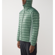 Haglöfs L.I.M Down II Hood – Geacă din puf ultraușoară cu glugă - Verde Chlorophyll Green/Dew Green