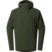 Haglöfs Rosson Softshell Hood – Geacă softshell cu glugă - Verde Seaweed Green