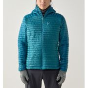 Haglöfs L.I.M Mimic II Hood – Geacă izolată ultraușoară Mimic cu glugă - Albastru Mountain Teal/Deep Teal