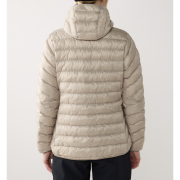 Haglöfs Särna Mimic II Hood W – Geacă izolată Mimic Gold cu glugă - Bej Chalk Beige