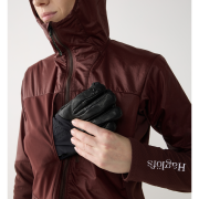 Haglöfs Nallo Touring Hybrid Mid W – Geacă strat intermediar hibridă pentru tură de schi - Maro Maroon Trail