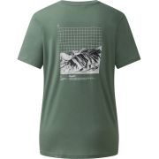 Haglöfs Outsiders Graphic Tee W – Tricou cu imprimeu - Verde Chlorophyll Green