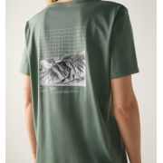 Haglöfs Outsiders Graphic Tee W – Tricou cu imprimeu - Verde Chlorophyll Green