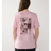Haglöfs Outsiders Graphic Tee W – Tricou cu imprimeu - Roz Dusty Rose