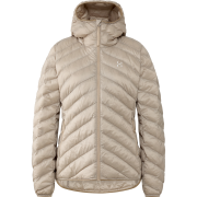 Haglöfs Särna Mimic II Hood W – Geacă izolată Mimic Gold cu glugă - Bej Chalk Beige